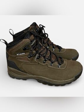 Columbia Newtown Ridge Brown Outdoor Hiking Waterproof Boots Sz 9